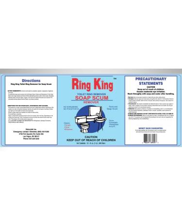 Ring King Toilet Soap Scum Remover - Heavy Duty Shower Cleaner 32 OZ - Buy Online on GoSupps.com