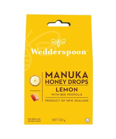 Wedderspoon Natural Manuka Honey Drops Lemon (20 Drops per Box) - Buy Online on GoSupps.com