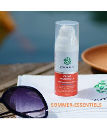 green idea PANTHENOL + 11% | High Content of Dexpanthenol and Other Active Ingredients | Aloe Vera Calendula and Avocado Oil | After Sun Care | Eczema Care 50 ml (1) - Buy Online on GoSupps.com