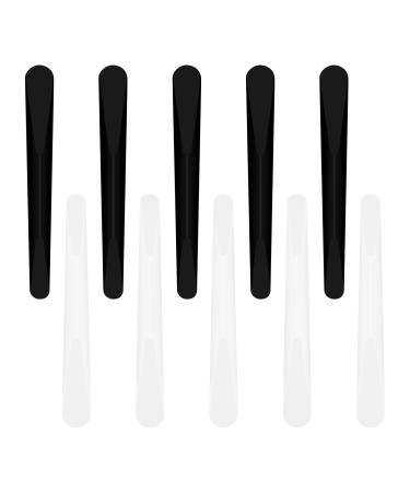 10 Pcs Cosmetic Plastic Spatulas Makeup Mask Spatula Facial Cream Spatula Reusable Beauty Spatula Smooth Makeup Tool Stick Tip Spoon for Mixing Sampling and DIY Sub-packing