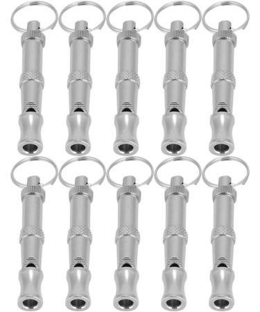 10PCS Dog Training Whistle Professional Adjustable Pitch Stainless Steel Pet Whistle for Recall and Stop Training and Pet Behavior Control - Buy Online on GoSupps.com