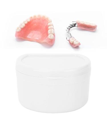 Portable Dental Retainer Box | Orthodontic Storage for False Teeth | Ideal for Office Travel & Home - White - Buy Online on GoSupps.com