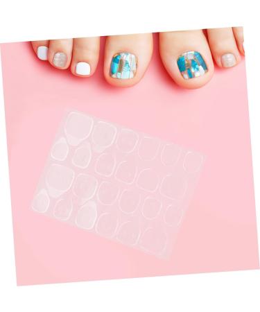  HONMEET 100 Sheets of Gel Nail Gel Sticky Tabs for Nails Nail Glue Sticky Double Sided Nail Sticker Press Jelly Glue Adhesive Manicure - Buy Online on GoSupps.com