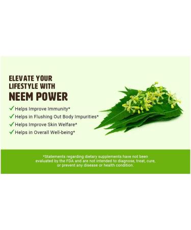 WAY 4 ORGANIC W4O Neem Triple Complex - High-Potency Azadirachta Indica Capsules Neem Leaves Bark Flowers in Ratio (80:10:10) - 180 Capsules 90 Serving 1000 Mg per Serving. Pack of 1. - Buy Online on GoSupps.com