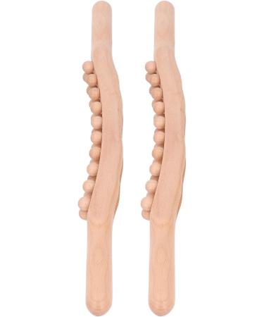 2 Pieces Wooden Gua Sha Scraping Massage Tool 20 Massage Points for Beauty Salon & Home International Shipping Available - Buy Online on GoSupps.com