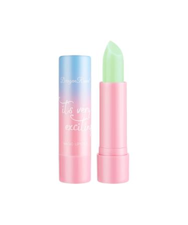 Color-changing moisturizing lip balm natural peach/grape/aloe vera/carrot extract lip care lipstick for women 1 piece of aloe vera