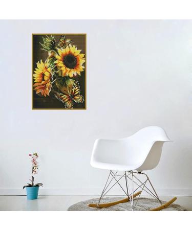 Sunflower Butterfly Cross Stitch Kit - Beginner-friendly Needlepoint Embroidery Kit (11CT) - Arts and Crafts - Buy Online on GoSupps.com