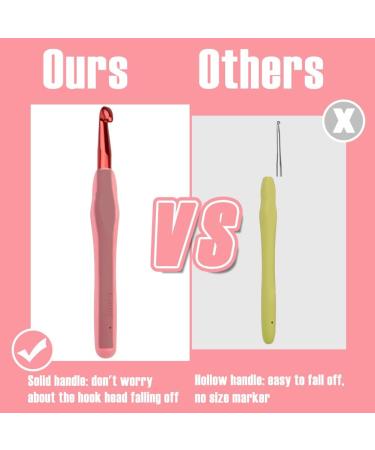 IMZAY 8mm Crochet Hooks with Ergonomic Handle - Extra Long Knitting Needles for Arthritic Hands - Ideal Craft Tools for Beginners and Experienced Crochet Enthusiasts - Buy Online on GoSupps.com