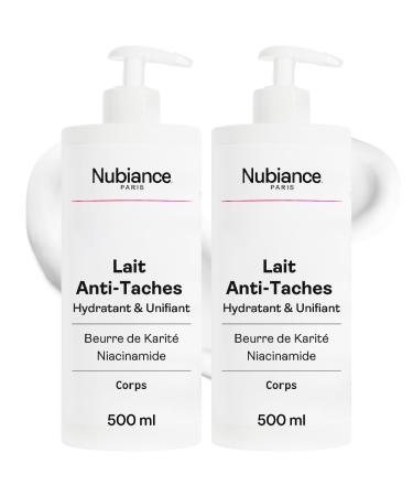 NUBIANCE - Brightening and Repairing Body Lotion HRB-3 Anti-Spot and Intense Hydration - Fights Hyperpigmentation 2x500ml - Combination to Dry Skin For a Uniform and Luminous Complexion