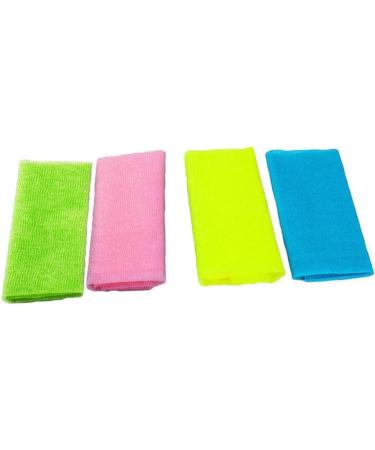 Healeved Onsen Bath Towel Set - 4pcs Body Towels with Back Scrubber and Loofah | Bath Cloth for Massage | Frosted Bath Loofahs - Buy Online on GoSupps.com