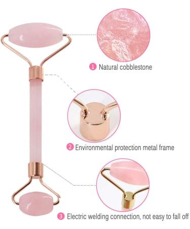 Hgjdksj Jade Face Massage Device Set | Anti-Aging Beauty Tools | Lifting & Tightening | Rose Gold - Buy Online on GoSupps.com