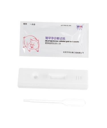 Minkissy 6 STK pregnant tester stripes for farm animals Pregnancy test strips Sow animal test paper Farm test tool White high precision plastic test paper whitex3stk 1 piece (1 Pack)