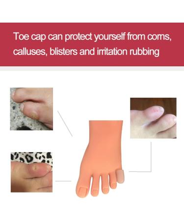 Gel Toe Caps for Little Toe - Silicone Toe Protector for Pain Relief - 30 Pieces - Buy Online on GoSupps.com