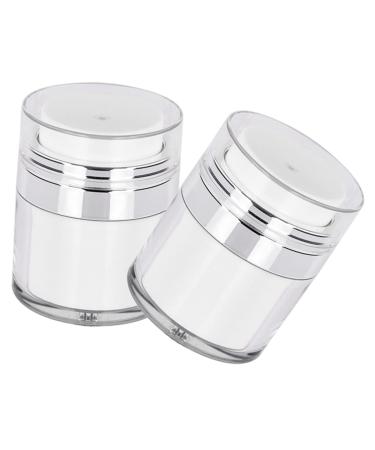 Beaupretty Travel d airless cream s moisturizer pump jar Moisturizer container cosmetic cream jar Empty airless cosmetic container pump type plastic travel moisturizing Bottle 7.5X6.2CM As Shown