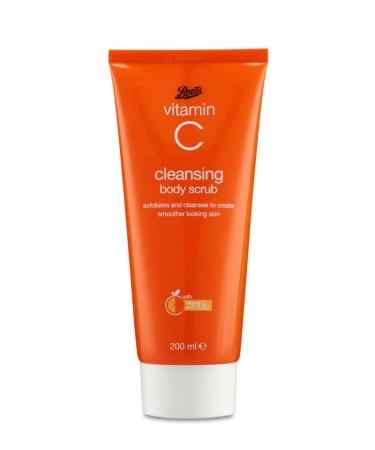 boots skin care boots Vitamin C Scrub 6.7 oz Ultra Hydrating and Exfoliating Scrub to create smoother looking skin.