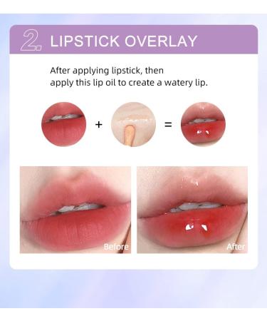 Beliky Girl Crystal Jelly Moisturizing Lip Oil Plumping Lip Gloss Makeup Sexy Plump Lip Glow Oil Tinted Lip Plumper Lip Care Lips Makeup Cherry Blossom - Buy Online on GoSupps.com
