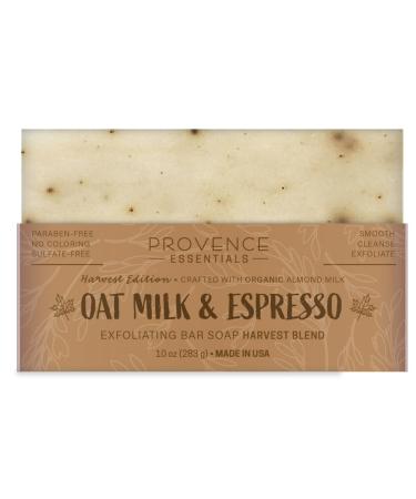 Bar Soap All Natural Exfoliating Bar Harvest Blend Made with Organic Almond Milk (OAT MILK & ESPRESSO)