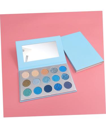 Beavorty 15 shimmer eyeshadow matte eye shadow Eyeshadow Compact powder eye shadow halloween makeup woman Eyeshadow Palette 1 count (Pack of 1) Blue - Buy Online on GoSupps.com