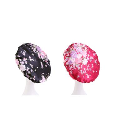 HRUIFENG Women Nightcap Set-A - 4-Piece Silk Hair Cap 11.8in - Buy Online on GoSupps.com