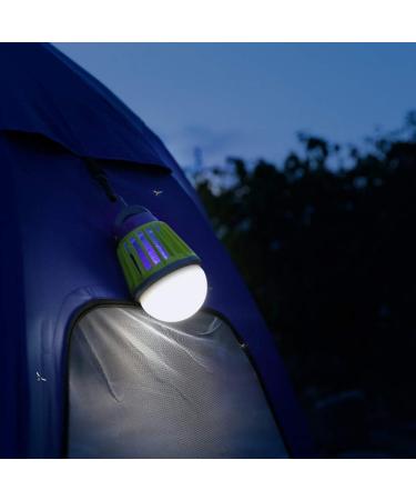 Electric Fly Killer Camping Mosquito Lights 2 in 1 Portable USB Rechargeable Bug Fly Zapper Lights Tent Light IP66 Waterproof Outdoor Indoor Insect Killer for Camping Hiking Fishing (Black) - Buy Online on GoSupps.com