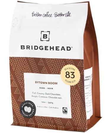 Bridgehead Coffee- Bytown Boom- 3 pack | Dark Roast Coffee | Whole Bean Coffee | 340 g - 12 oz each pack | Organic | Fairtrade | Sustainable | proudly Canadian Bytown Boom 1.02 kg (Pack of 1) - Buy Online on GoSupps.com