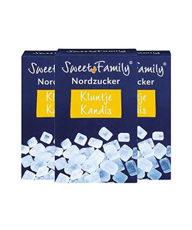 Sweet Family Kluntje Rock Candy 1000g Pack of 3 1 kg (Pack of 3)