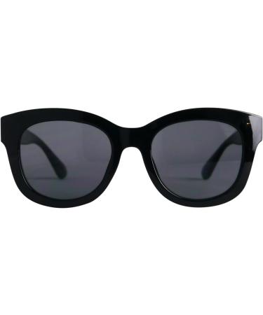 Stylish Retro Mini Glasses - Prescription Sunglasses with Thick Plastic Frame Free Case | Women's Reading Sun Glasses - 0.0 Diopters - Buy Online on GoSupps.com