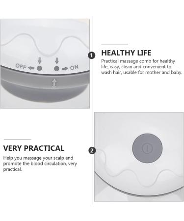 FRCOLOR 3-Pack Electric Shampoo Brush Head Scrubber - Silicone Scalp Massager & Hand Massager - Durable ABS Material - Ideal for Healthy Hair Care - Buy Online on GoSupps.com