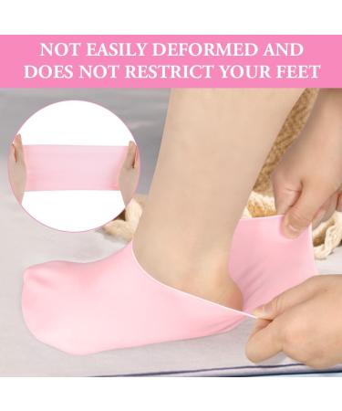 ACWOO Moisturizing Socks Overnight 3 Pairs Cosmetic Lotion Moisturizing Socks for Women and Men Soft Silicone Foot Spa Moisturizing Socks Overnight Absorbing for Dry Cracked Feet - Buy Online on GoSupps.com