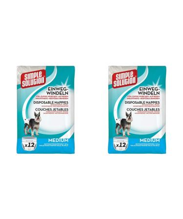 Simple Solution Dog Diapers M (Pack of 2)