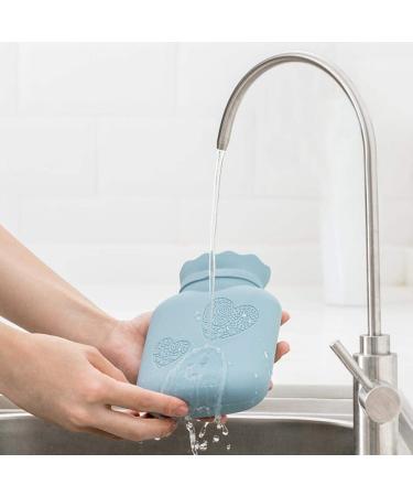 Pink 525ml Silicone Heat Bottle with Cover - Cute & Mini Hot Water Bag for Hand Feet & Abdominal Warmth - Outdoor Proof - Buy Online on GoSupps.com