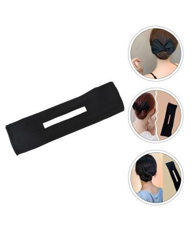 Solustre 3-Piece Hair Bun Maker Set - Reusable Flexible Rolls & Headband Hair Accessories for Women & Girls - Perfect for Stylish Updos - Black - Buy Online on GoSupps.com