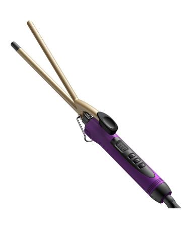 9mm Thin Curling Iron Wand Hair Curler  SAOSA 3/8 Small Barrel Hair Curler Wand with Professional Ceramic Tourmaline Barrel for Shiny Smooth Curls and Waves  Small Tongs for Short & Long Hair