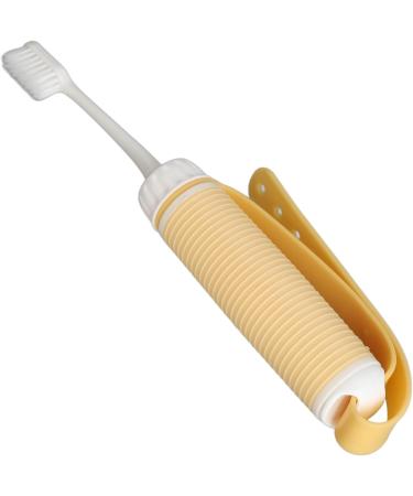 Silicone Auxiliary Toothbrush for Elderly | Non-Slip Adjustable Straps & Ergonomic Design | Enhanced Tooth Cleaning Aid - Buy Online on GoSupps.com