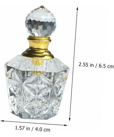 Ipetboom 1pc Dropper Essential Oil Bottle Fancy Perfume Bottle Cosmetic Dropper Bottle Skincare Containers Terrarium Essential Oil Vials Mini Travel Glass White Cosmetic Bottle Crystal 6.5x4cm White - Buy Online on GoSupps.com
