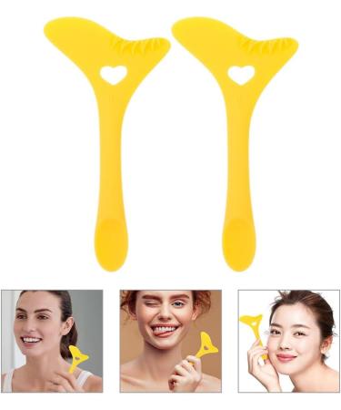 NOLITOY 2 Pcs Eyeliner Stencil Silicone Lower Eyeliner Stamp Tool Guard Eye Makeup Aid Tool Eyeliner Applicator Tool Yellow - Buy Online on GoSupps.com
