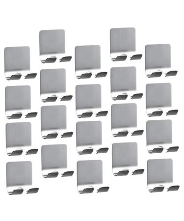 Stobaza 20st strong sticky hook adhesive hooks made of stainless steel Self -adhesive hook high -performance hook hooks for shower ratisers wall clothes rack hooks no punching aluminum alloy 5.7x4.5cm Image 3