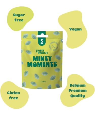  Sweet Switch SWEET-SWITCH - Minty Moments 12 x 100g - Sweets - Sugar-free - Gluten-free - Vegan - Buy Online on GoSupps.com