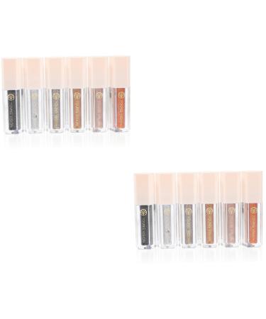 TOVINANNA 12 Pcs Eye Shadow Set Women Bling Eyeshadow Shiny Eyeshadow Miss Highlighter Cosmetics Flash