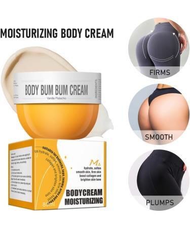 Bum Cream 80ml Vanilla Pistachio Scent Bum Butt Cream to Firm Smooth and Tighten Skin Moisturizing Body Cream - Buy Online on GoSupps.com