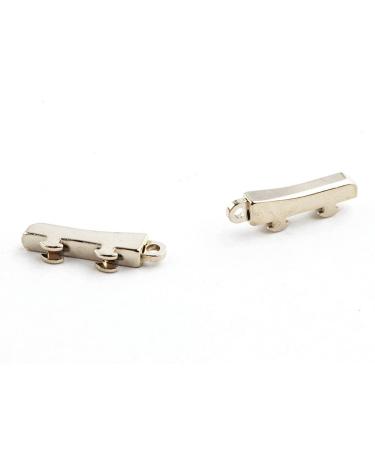 20 pieces eyeglass repair hinges 1 mm / 1.3 mm spring thickness for replacing eyeglass hinges (Color : 1.0MM)