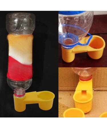 12Pcs Automatic Bird Drinker Feeder for Poultry Cage - Yellow - Buy Online on GoSupps.com