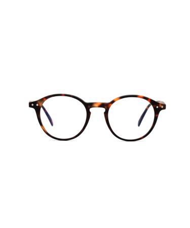 Muunel Blue Light Blocking Glasses Essilor Lenses Luca UVAllBlue Women Round Shape Tortoise Frame -3.25 Strength