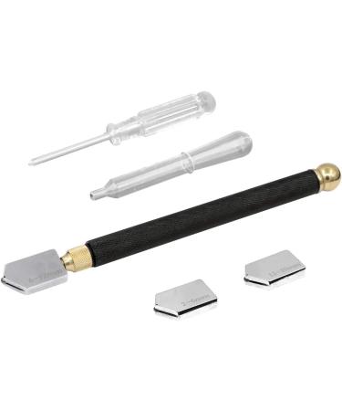 Pencil Style Glass Cutter Tool Set 2mm-20mm with Oil Feed Carbide Tip - Perfect for Mosaic, Tiles, Mirror, Stained Glass Cutting - Buy Online on GoSupps.com