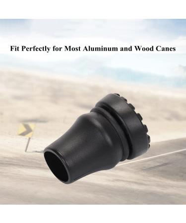 2-Pack Heavy Duty 7/8 Inch Rubber Cane Tips - Black Replacement Tips for Seniors Walking Stick - Safety Accessories - Buy Online on GoSupps.com