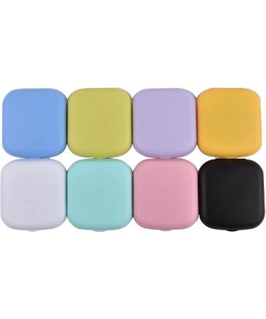 Laurag Candy-Colored Portable Contact Lens Container with Tweezers & Suction Rod - Easy Small Matte Finish for International Shipping - Buy Online on GoSupps.com