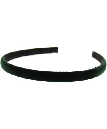 Topkids Accessories 2x Thin Velvet Hair Bands Headbands Alice Bands Head Bands Hairbands Women Adult Girls Wedding Bride Fashion Luxury Comfortable 1cm 0.4" (Bottle Green) - Buy Online on GoSupps.com