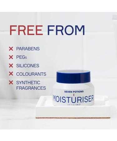 SEVEN POTIONS Anti Aging Moisturizer for Men | Fragrance Free Fast Absorbing Natural & Vegan | Hydrates Skin Prevents Fine Lines & Wrinkles - 1.69 FL OZ - Buy Online on GoSupps.com