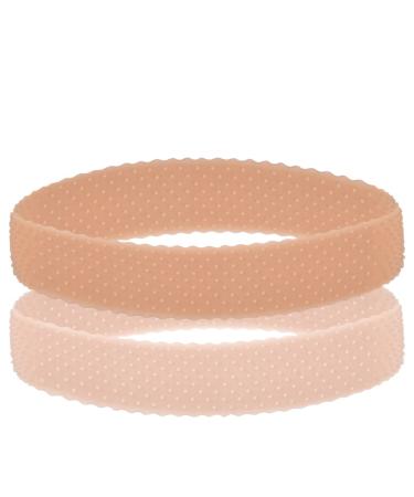 2 pieces of slipproof wig handle chopping strap elastic hair band for wig made of silicone adjustable wig fixation hair band gripper chip for women girls light brown + dark brown