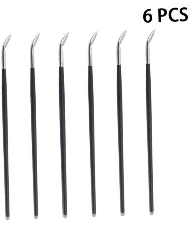 PLAFOPE 6pcs Long Handle Eyeliner Brush Liner Brush for Eyes Angled Bent Eyeliner Brush Eye Makeup Brush - Buy Online on GoSupps.com